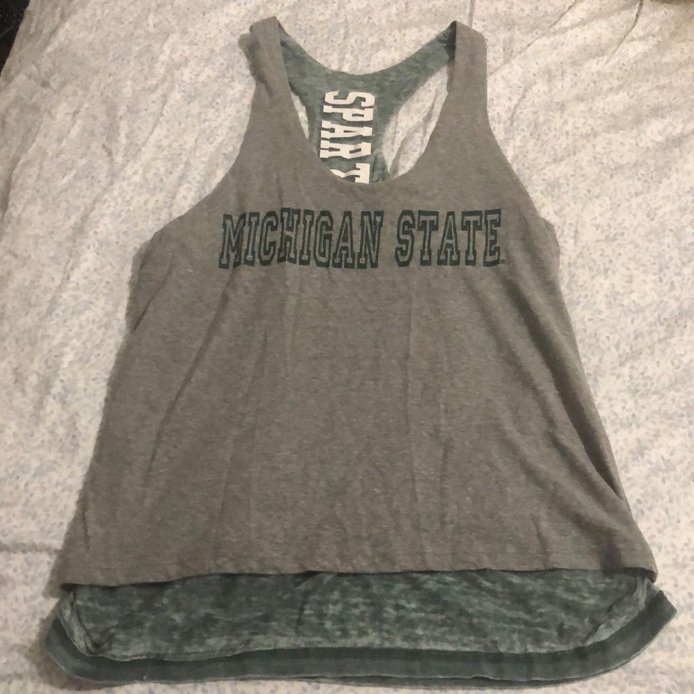 Michigan State Spartans reversible tank top